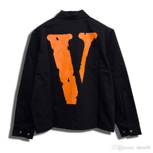 Vestes Vlone Denim Noir Hommes | JPEU-81695401