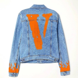 Vestes Vlone Custom Denim Bleu Hommes | WFOC-80996948