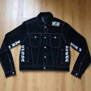 Vestes Vlone Die Denim Noir Hommes | YJAP-51665733