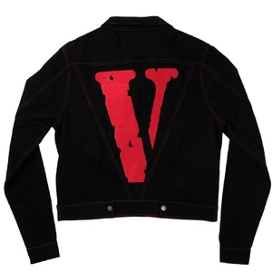 Vestes Vlone Friend Denim Noir Hommes | ATVY-04269819