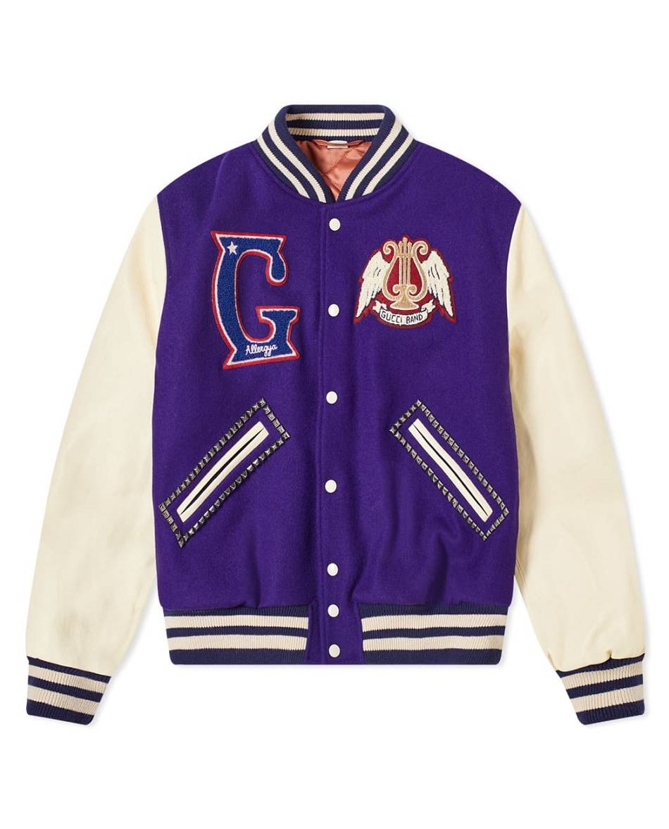 Vestes Vlone Gucci Band Varsity Violette Hommes | UYVF-78268498