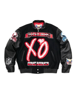 Vestes Vlone The Weeknd Warren Lotas XO Super Bowl LVarsity Noir Hommes | JXCG-23845927