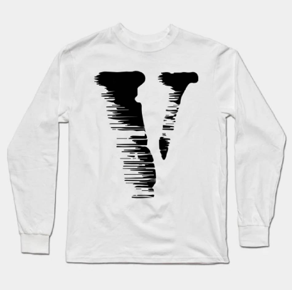 Manche longue Vlone V logo Blanche Hommes | SLGV-85642338