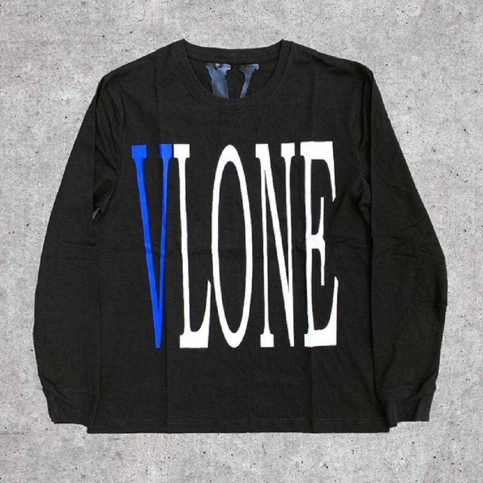 Manche longue Vlone Staple Tee Noir Hommes | VYQZ-82633422