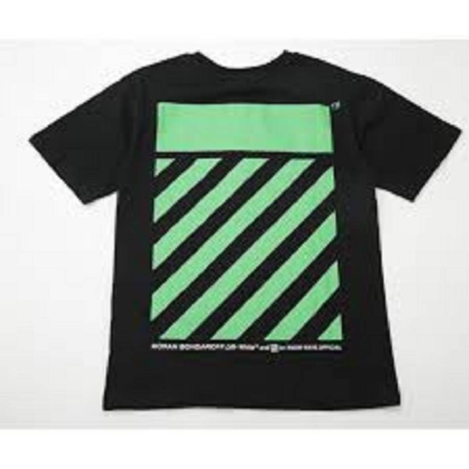 T Shirts Vlone Stripe Premium Vert Stripes Hommes | OKAA-29267998