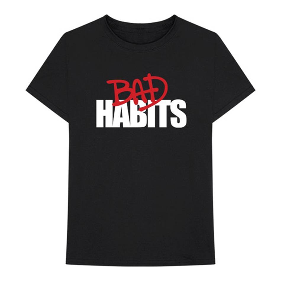 T Shirts Vlone Drip Bad Habits Noir Hommes | JYER-52654031