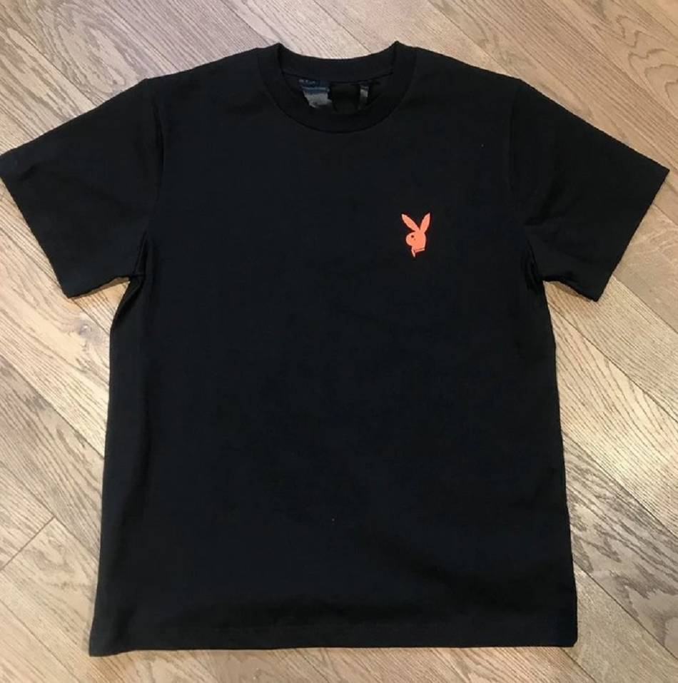 T Shirts Vlone Playboy Bunny Face V Noir Hommes | JRSF-63904626