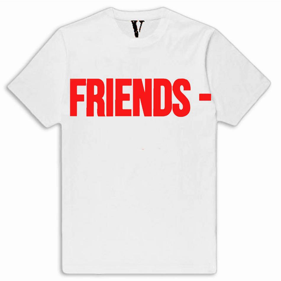 T Shirts Vlone Camo Friend Blanche Hommes | JNHP-02849053