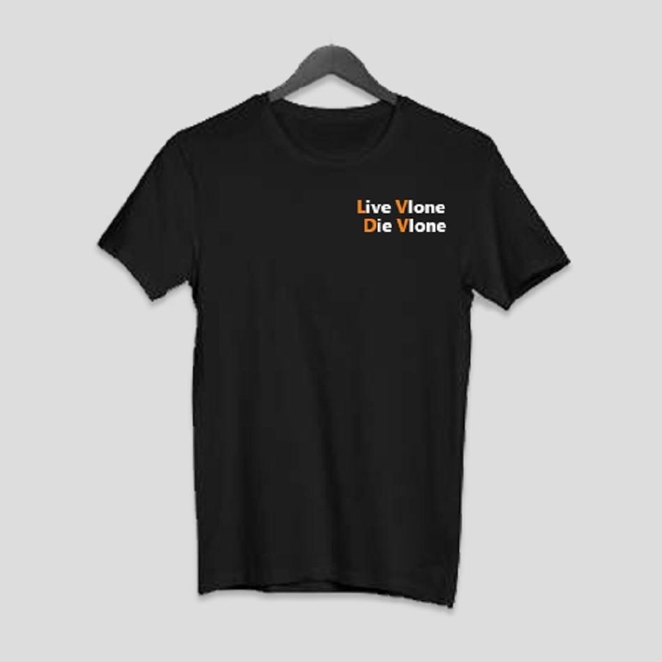 T Shirts Vlone Live Die Noir Hommes | SBUM-42330295