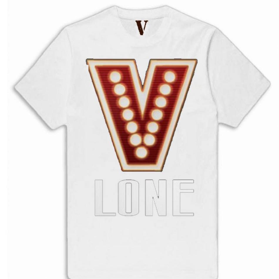 T Shirts Vlone Red Light Blanche Hommes | LBBK-40049275