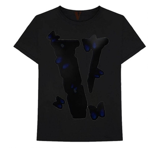 T Shirts Vlone Black Shape Butterfly Noir Hommes | ZJOZ-68973899