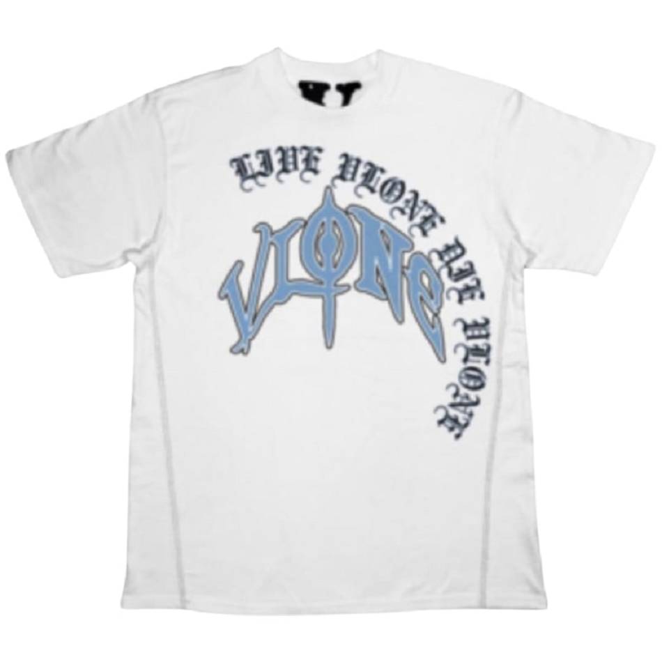 T Shirts Vlone Sulphur Gothic Graphique Blanche Hommes | AQYX-53880005