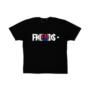 T Shirts Vlone FRIENDS KOR BLACK Noir Hommes | CYTW-17758622