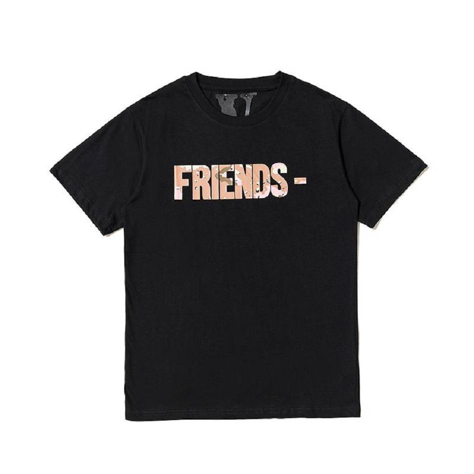 T Shirts Vlone FRIENDS Desert Camo Exclusive Camouflage Noir Hommes | HQYY-90825420