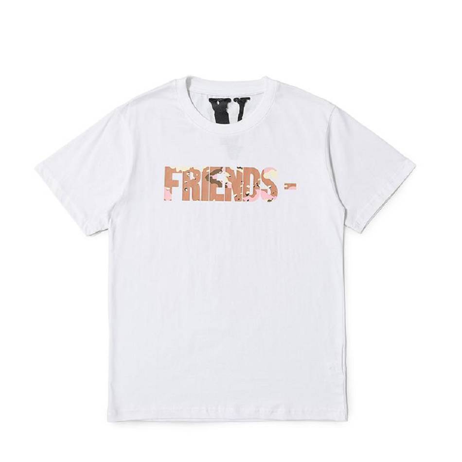 T Shirts Vlone FRIENDS Desert Camo Exclusive Blanche Hommes | NZWP-68648346