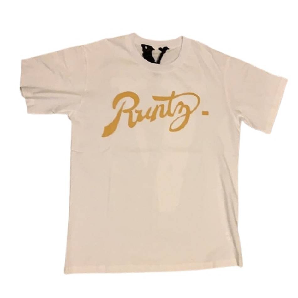 T Shirts Vlone x Runtz Coton Beige Hommes | KCEF-03229021