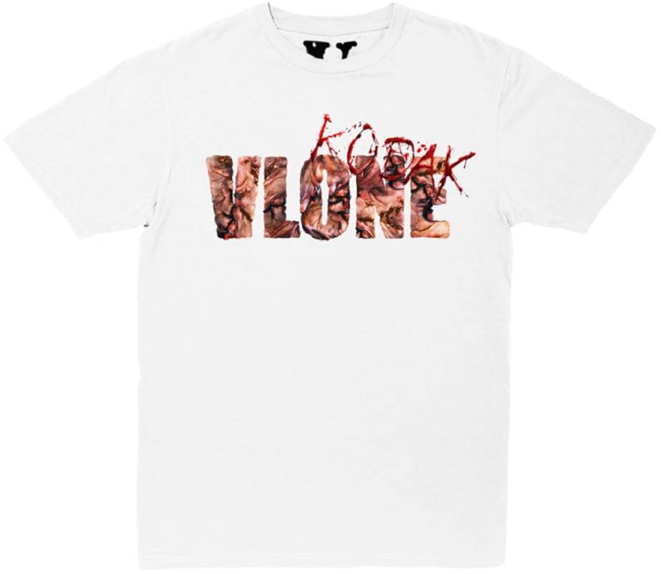 T Shirts Vlone Kodak x Vlonekb Blanche Hommes | YXDY-45275305