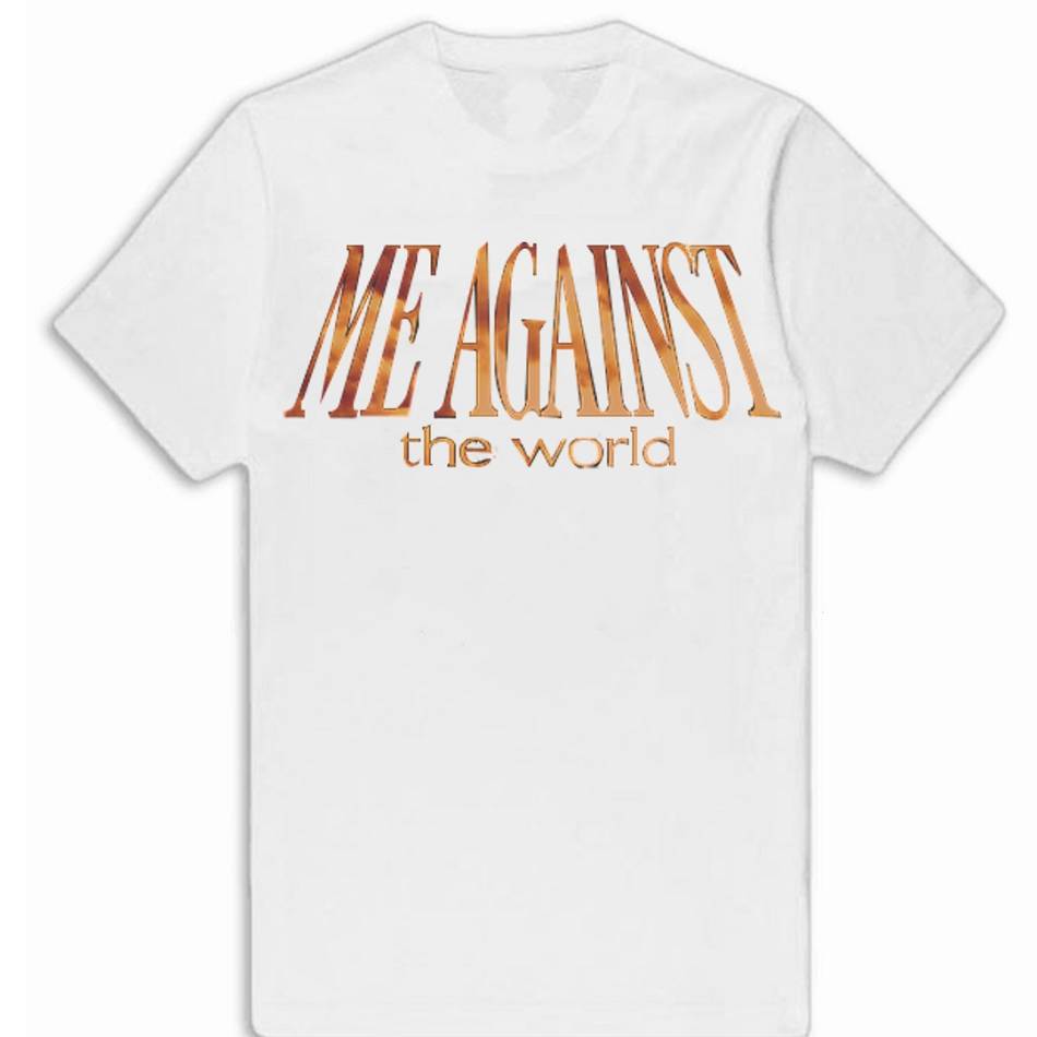 T Shirts Vlone x Tupac ME AGAINST the world Blanche Hommes | TNJW-79215106