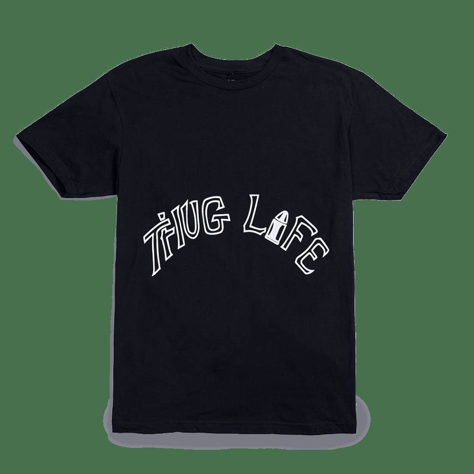 T Shirts Vlone x Tupac Thug Life Tattoo Noir Hommes | PKCR-03734933