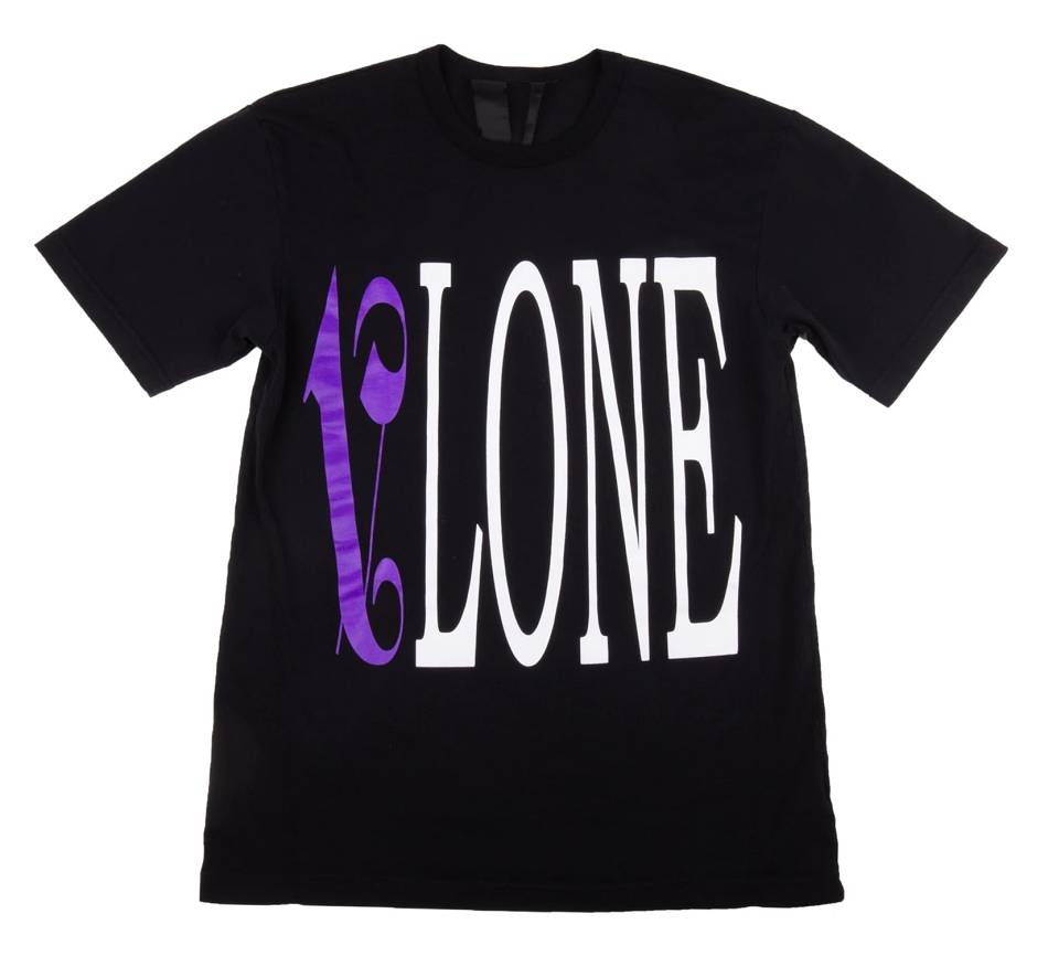 T Shirts Vlone x Palm Angels Noir Violette Hommes | XAVN-32770497