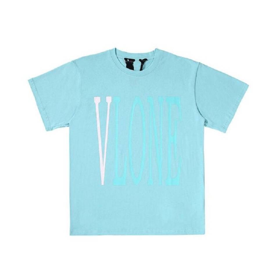 T Shirts Vlone Turquoise Turquoise Bleu Hommes | FFDH-96618201