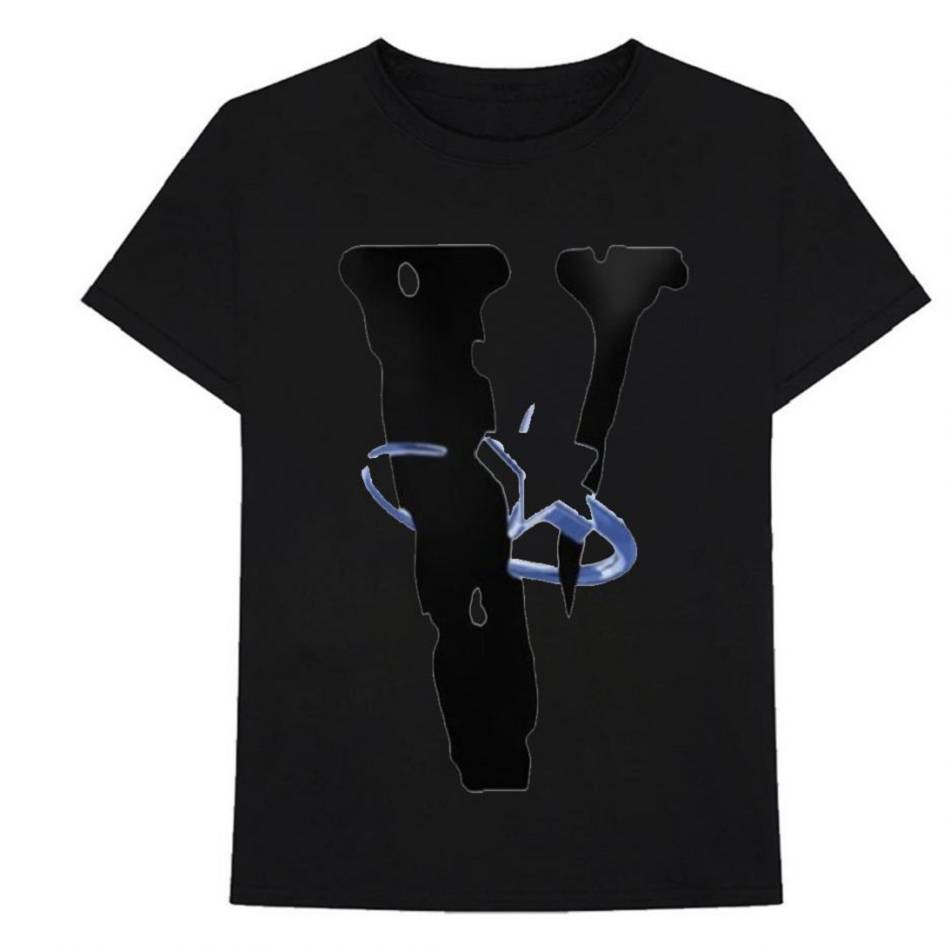 T Shirts Vlone Pop Smoke Noir Hommes | HIWY-11574257