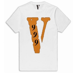 T Shirts Vlone 999 All Over Blanche Hommes | TTBJ-28455313