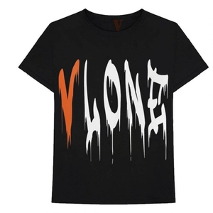 T Shirts Vlone Blood Fall Noir Hommes | TCAE-16271352