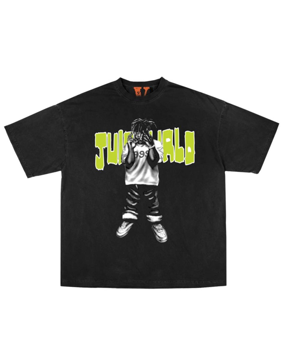 T Shirts Vlone Juice Wrld x Moty Noir Hommes | DAXG-01744938