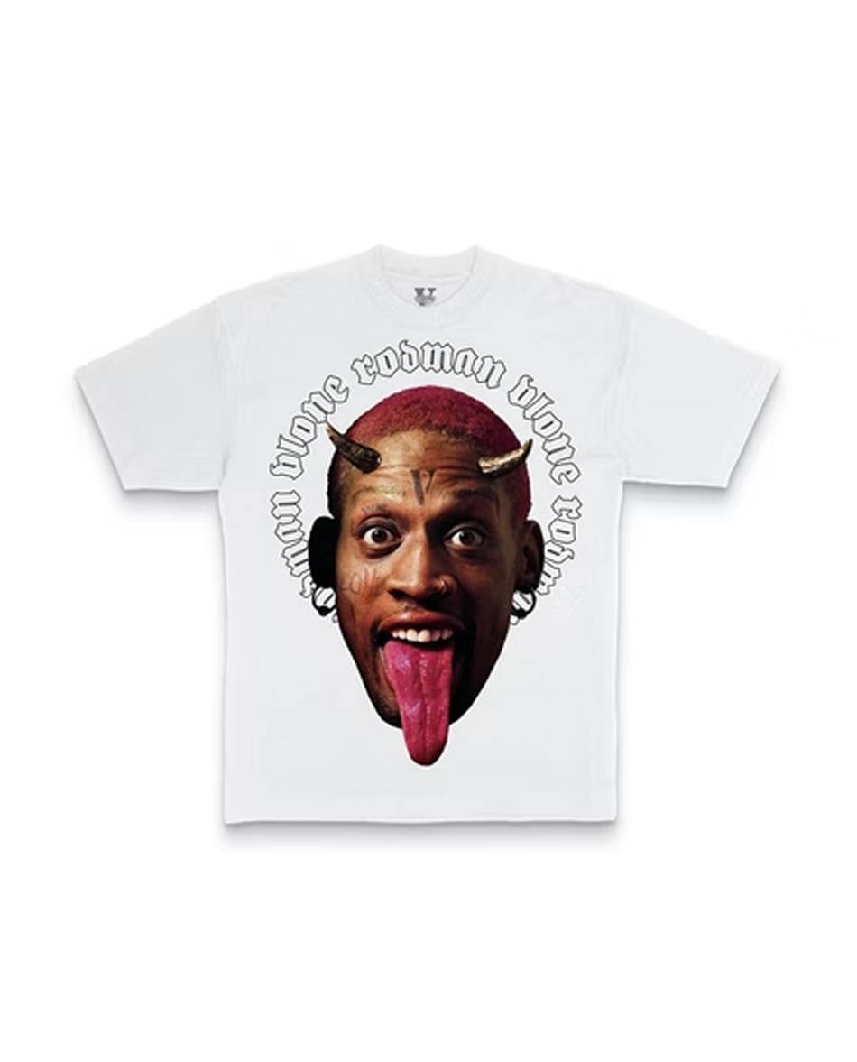 T Shirts Vlone Rodman Devil Blanche Hommes | CBCZ-21380328