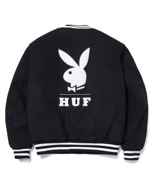 Veste universitaire Vlone HUF x Playboy Noir Hommes | HAKN-42211707