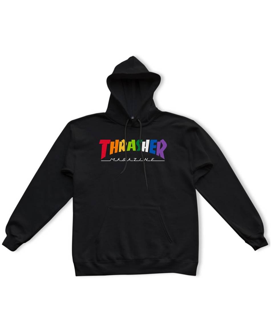 Thrasher Vlone Rainbow Mag Multicolore Noir Hommes | POYS-00123421