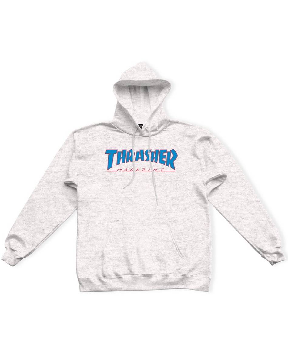 Thrasher Vlone Outlined Blanche Hommes | BSTF-13756162