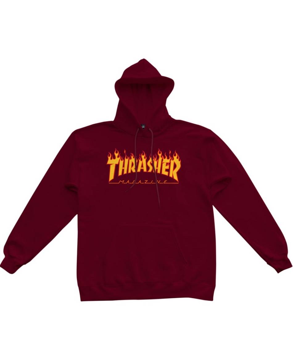 Thrasher Vlone Flame Logo Rouge Hommes | BSPE-21084577