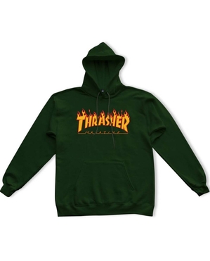 Thrasher Vlone Flame Logo Vert Hommes | WZFW-18748312