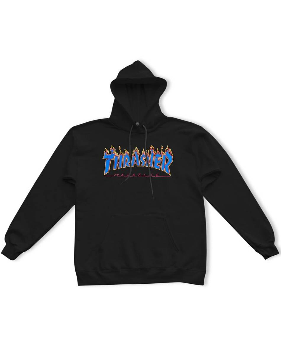 Thrasher Vlone Blue Flame Logo Bleu Bleu Hommes | WGYP-55582757