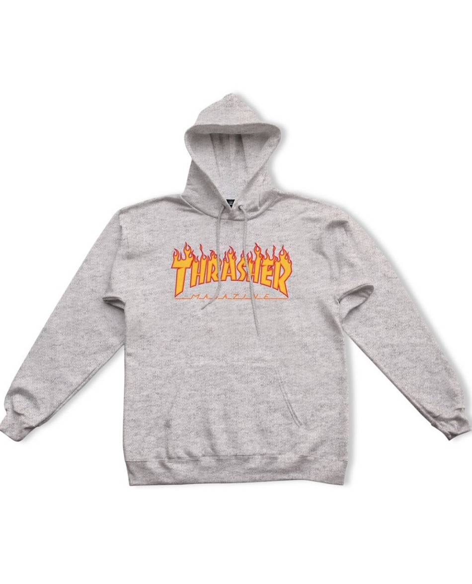 Thrasher Vlone Flame Logo Grise Hommes | RHIY-29432280