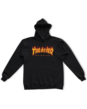 Thrasher Vlone Flame Logo Noir Hommes | BIPJ-01804204