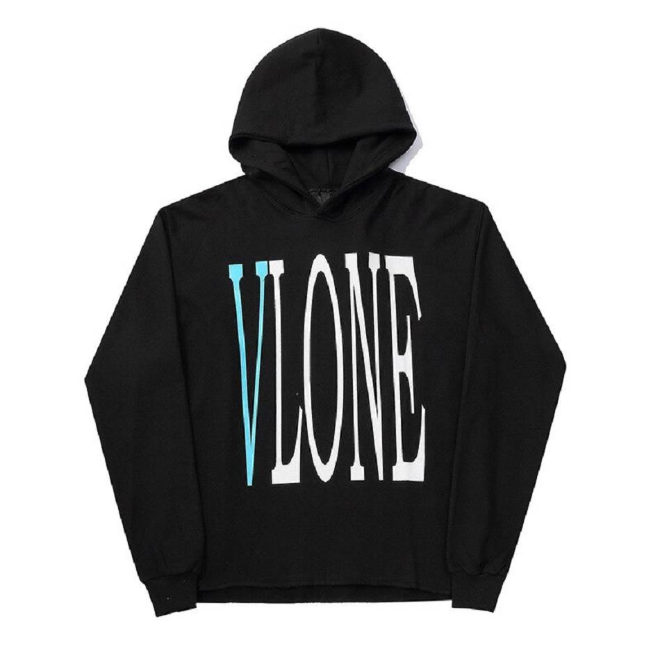 VLONE FRIENDS Vlone Staple Hip Hop Friends Hoodie Plus Noir Unisex | PFEB-66992057