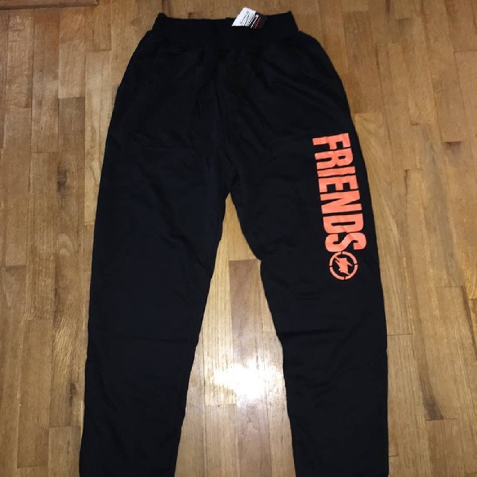 VLONE FRIENDS Vlone Fragment Friends Sweat Pants Plus Noir Unisex | QVML-19069081