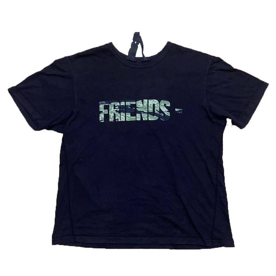 VLONE FRIENDS Vlone Forest Camo Friends Tee Plus Bleu Marine Bleu Unisex | LBBX-89110650