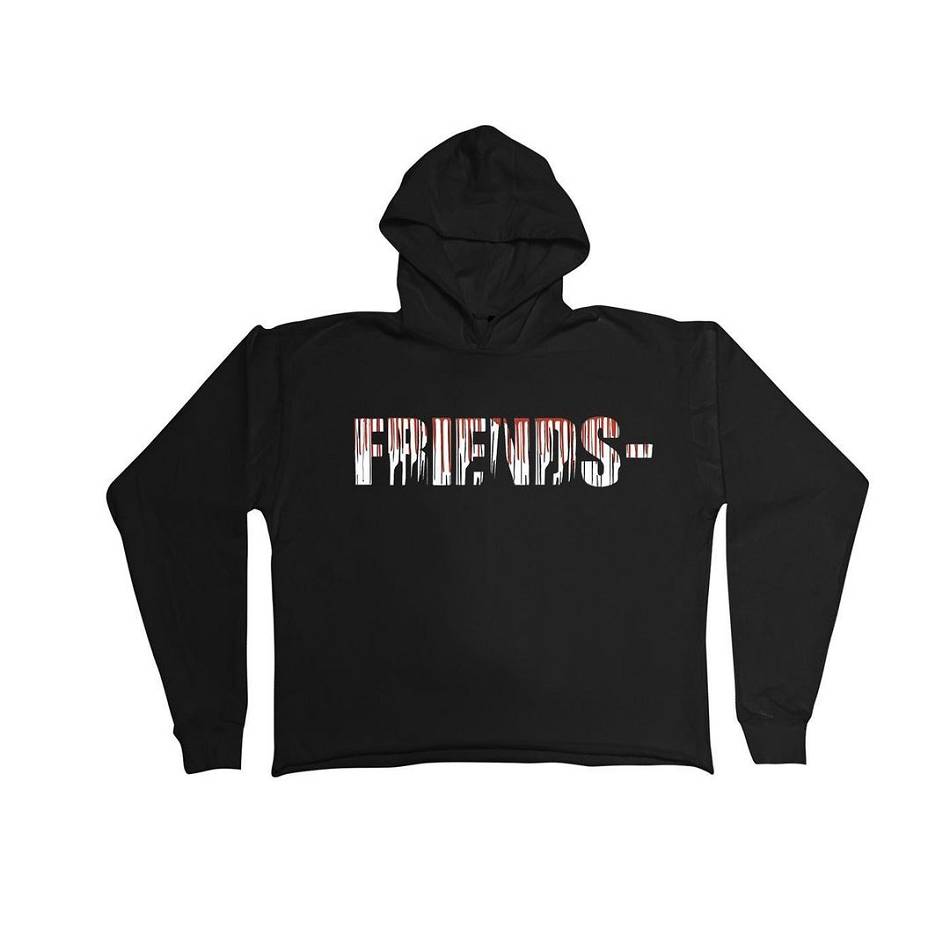 VLONE FRIENDS Vlone Friends Scissors Hoodie Plus Noir Unisex | FUPR-04101703