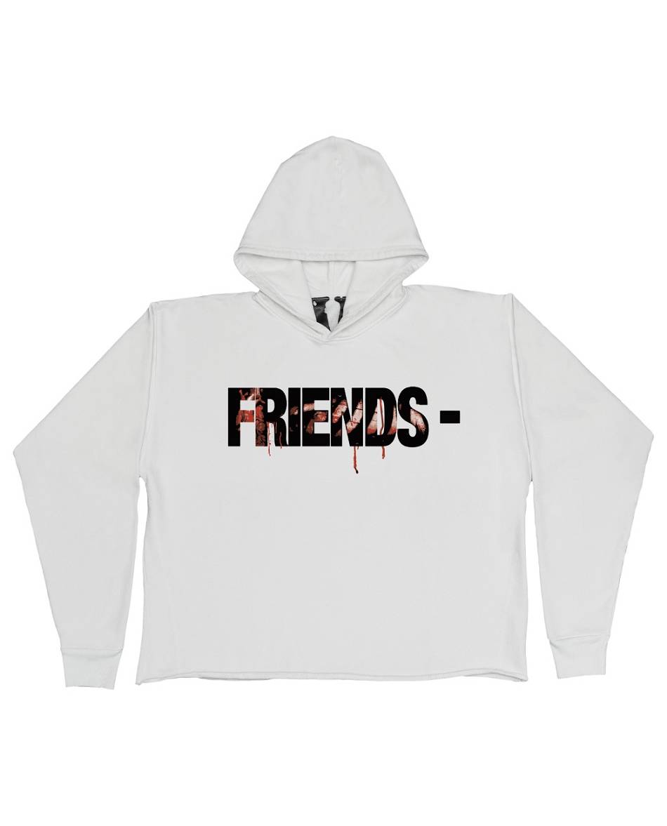 VLONE FRIENDS Vlone Keep Enemies Close Hoodie Plus Blanche Unisex | JGFE-19869925