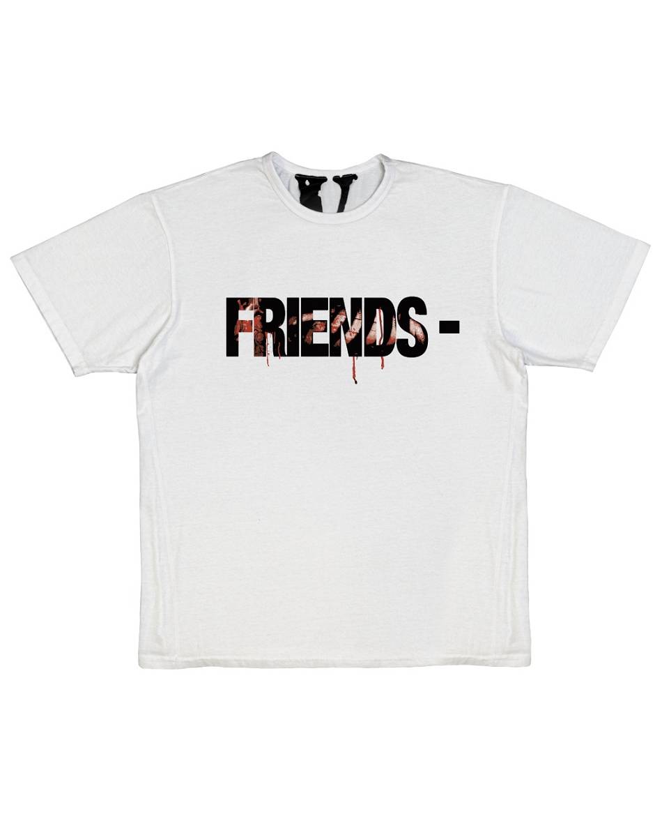 VLONE FRIENDS Vlone Keep Enemies Close T-Shirt Plus Blanche Unisex | LEBB-31136113