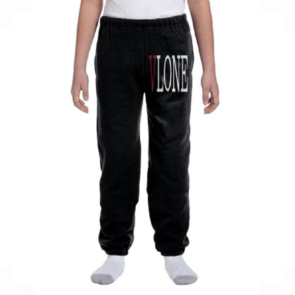 Jogging Vlone Youth ASAP Rocky Lord Coton Noir Hommes | DNPK-58989933