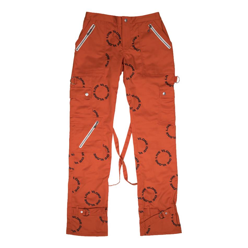 Jogging Vlone Logo Bondage Orange Hommes | CFLT-25046961