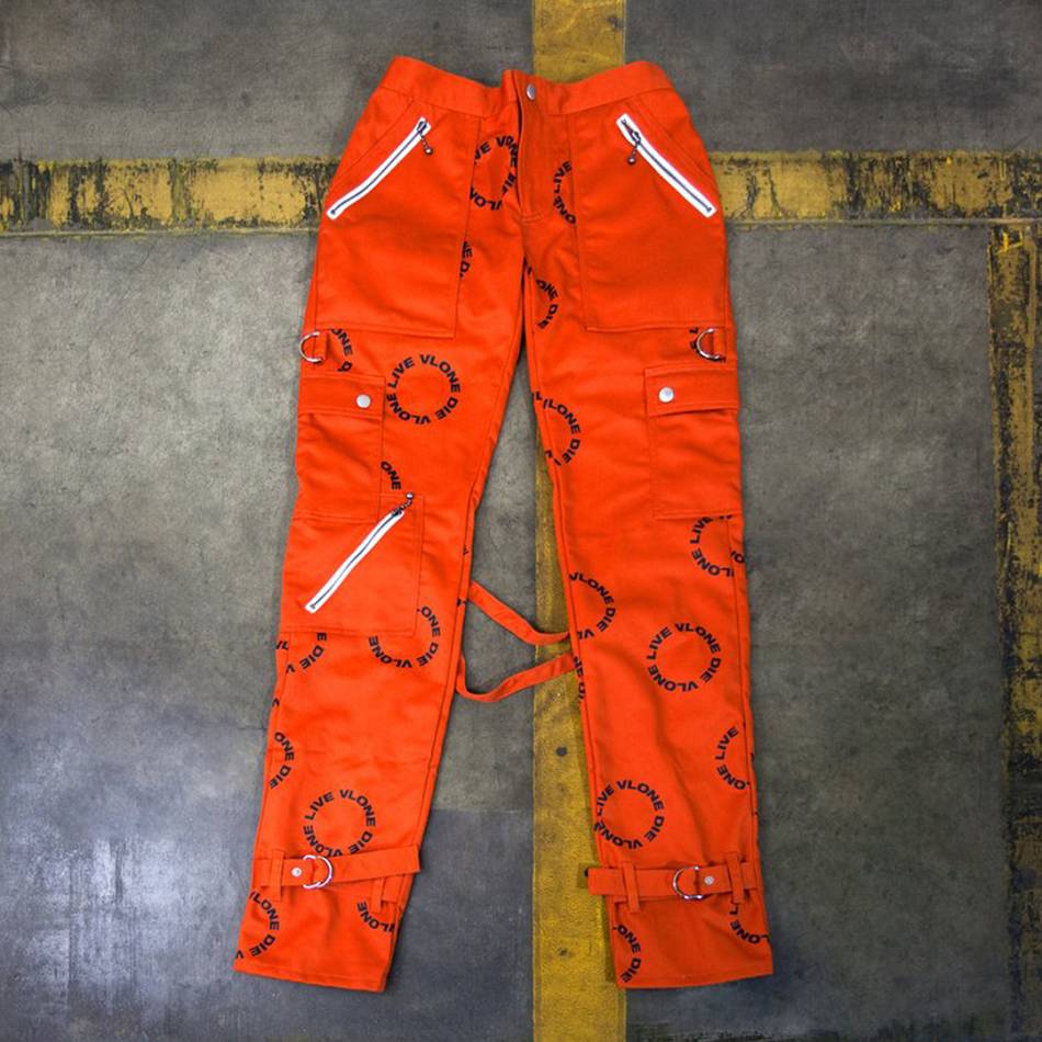 Jogging Vlone Bondage Circle Logo Orange Hommes | WWYR-43612547