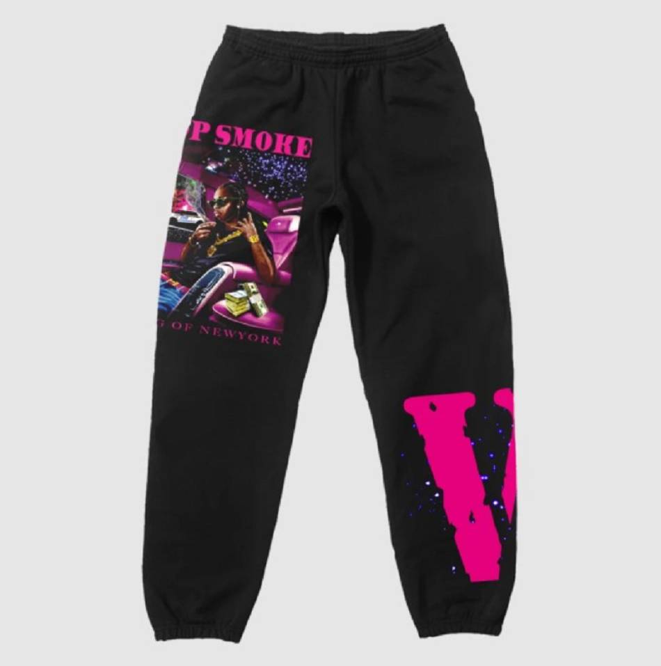 Jogging Vlone Pop Smoke X King Of Noir Hommes | HAVK-82404192