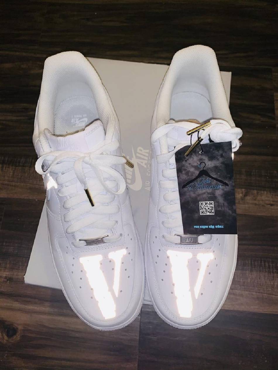 Chaussures Vlone VLONE Reflective Plus Blanche Unisex | WSDT-59777818