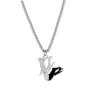 Collier Vlone Lightning Popular Hip Hop Necklace Plus Grise Unisex | FQDA-90664772